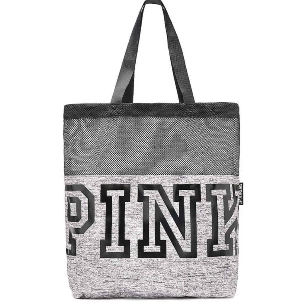 VS PINK Mesh Tote in Marl (Gray)